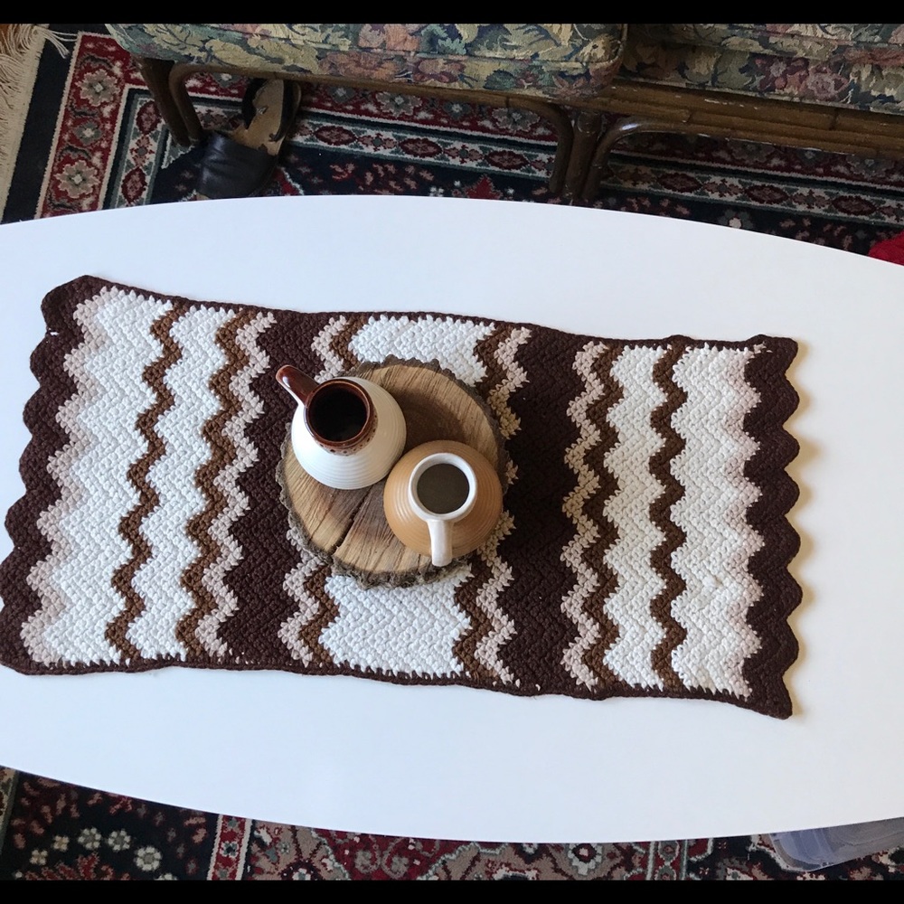 Vintage woven textile earthy toned